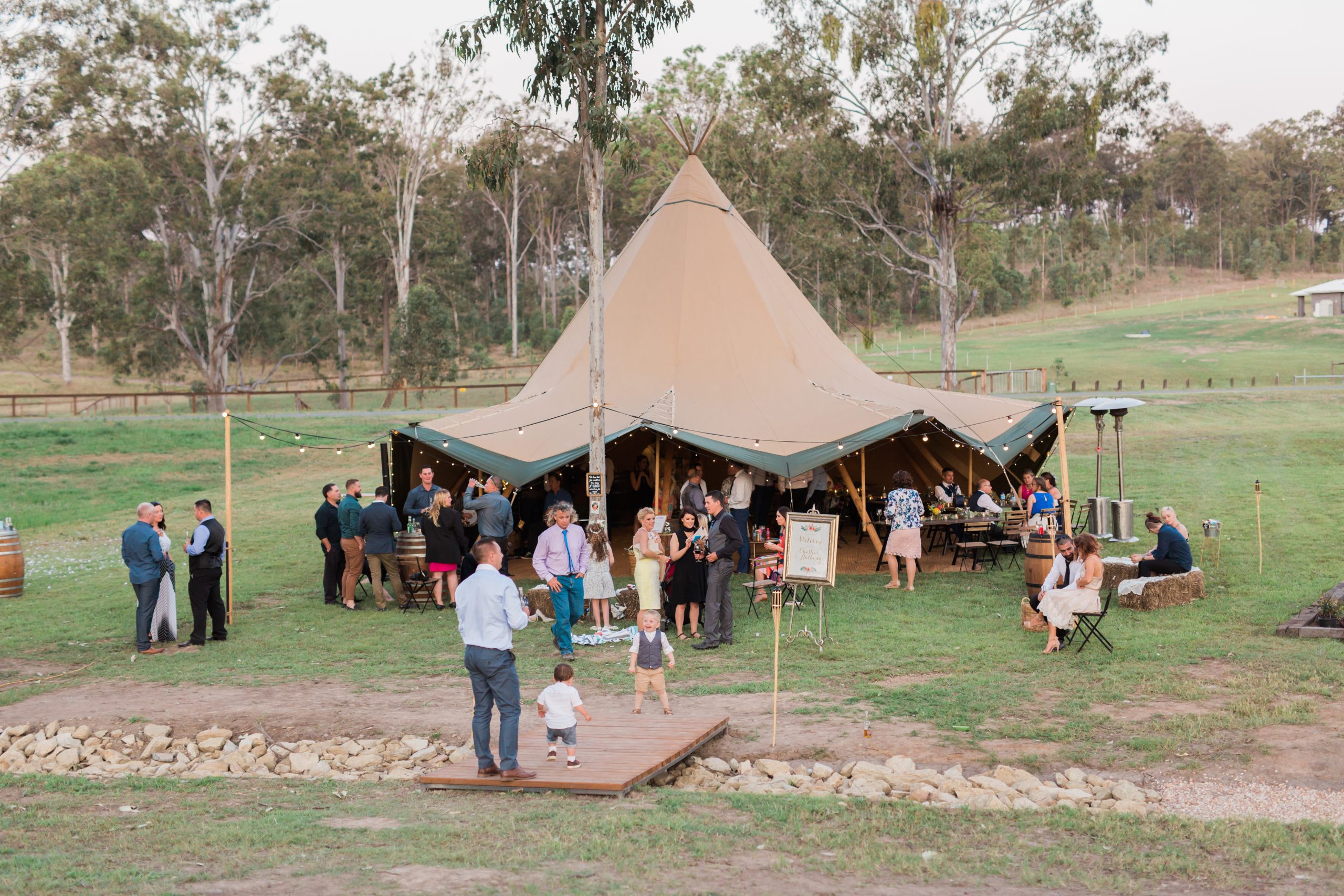 gold coast wedding, large marquee hire, wedding, tipi wedding
